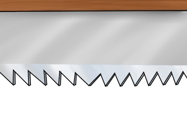 Some blades have a special design that  features two sets of teeth