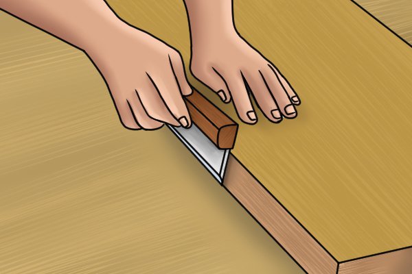 Traditional veneer saw