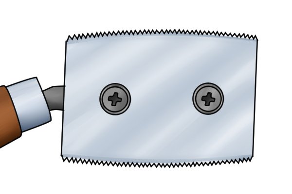 This type of saw has two sets of cutting  teeth, positioned on opposite sides of the blade. 