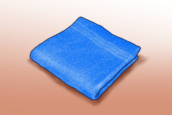 Image of a towel to dry any wet tools after use