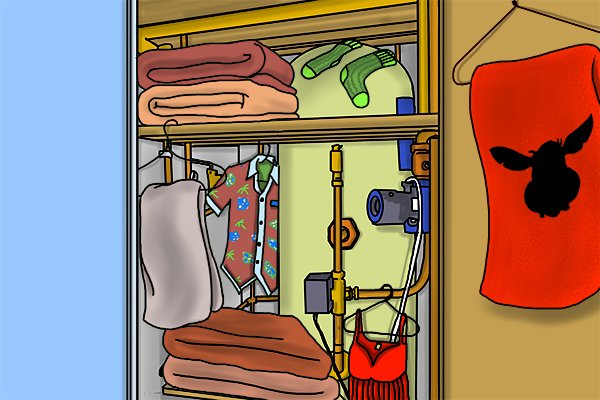 Image showing a mountain of clothes to show a possible reason why a limit thermostat might keep tripping