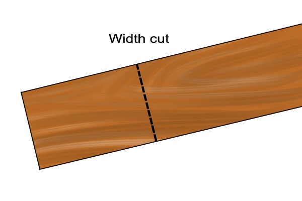 laminate with width cut demonstration