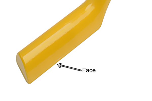 Lead dresser flat face, face of lead dressing stick