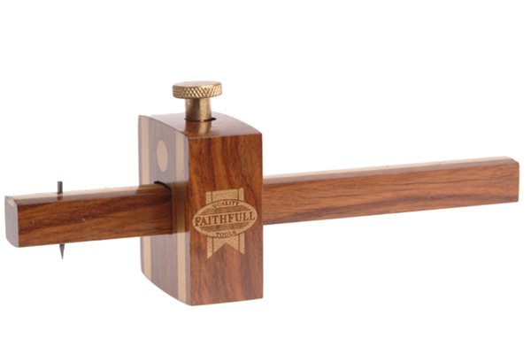 Wooden marking gauge used to mark out lines in wood and metal designs