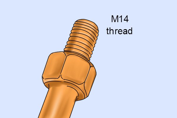 Once you have identified the mixing paddle you will be using, there are two types of fittings to consider: 1. M14 Thread - A number of mixing paddles contain a M14 thread which most hand held power mixing machines use.