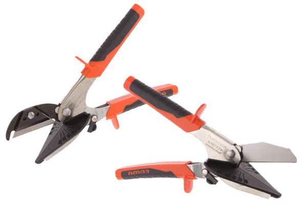 Mitre shears mean you don't have to use a mitre box or mitre saw to cut precise angles