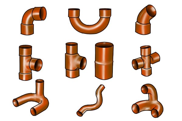 copper pipe joints, pipe bending springs, plumbers tool