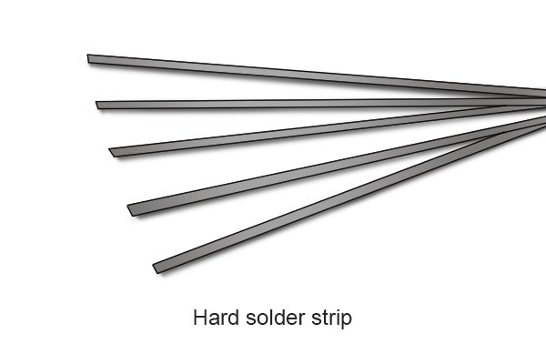 Hard solder strip
