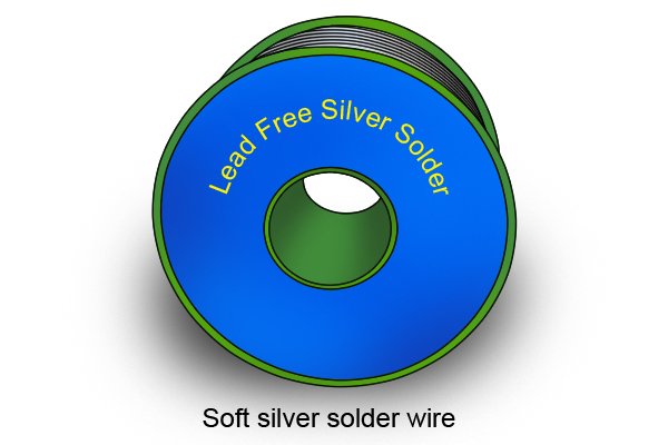 Soft silver solder wire