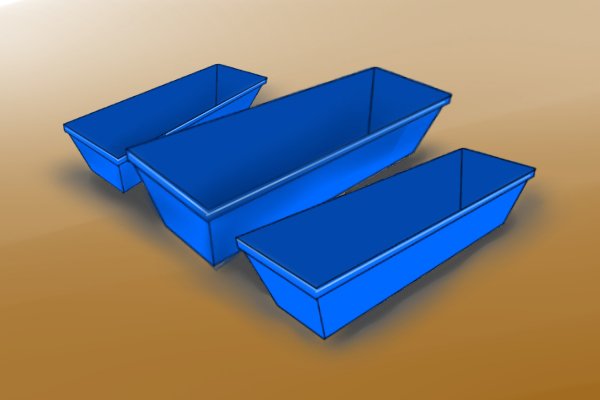 Plaster pans come in different sizes