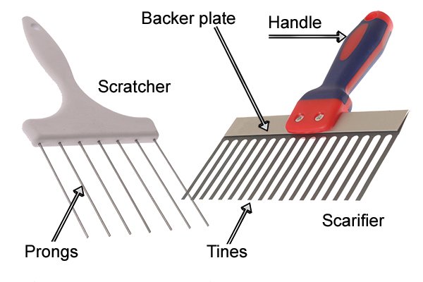 labelled scratcher and scarifier