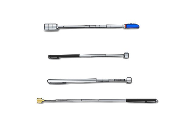 Different length of telescopic pick up tool