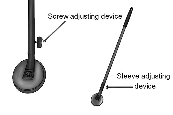 Screw and sleeve adjusting devices