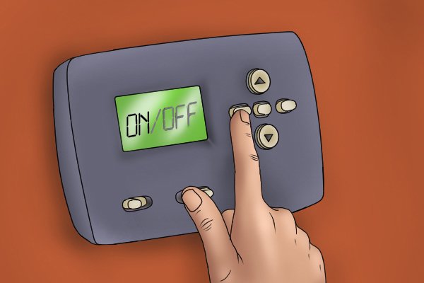 Turning off central heating