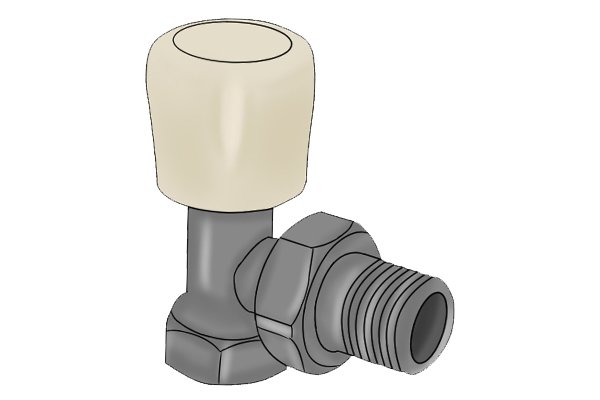 Manual radiator valve
