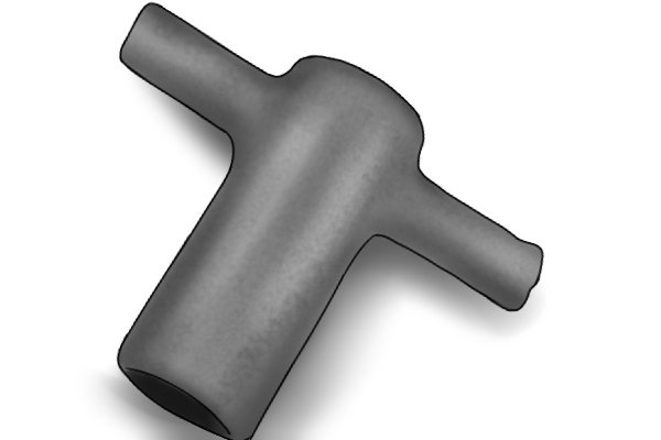 T-shaped alloy radiator bleed key