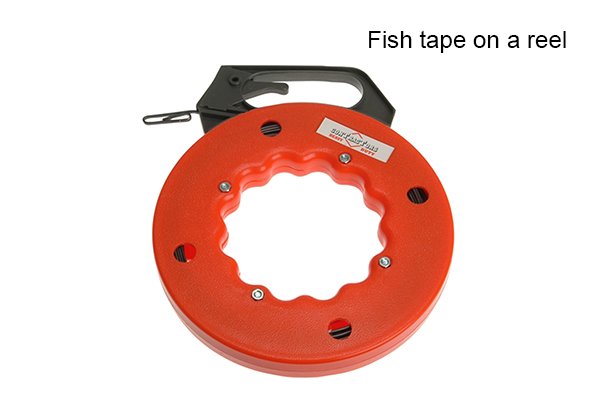 Fish tape on a reel