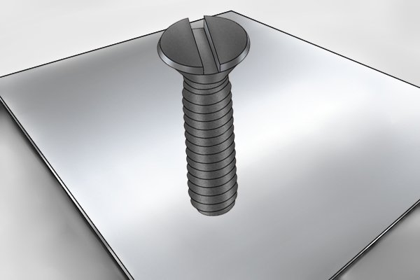 Fine threaded screws with hard materials