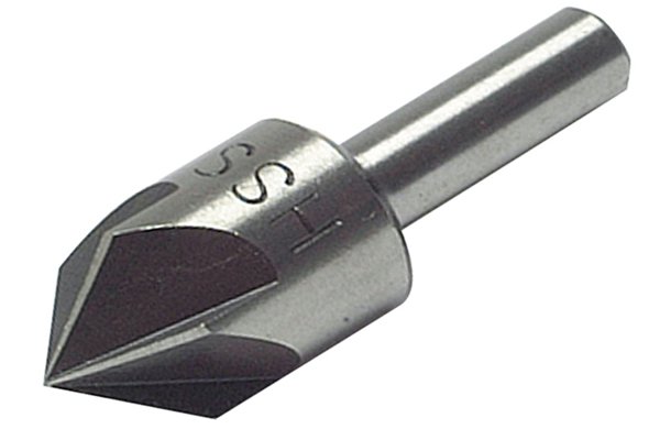 Countersink drill bit with a round shank