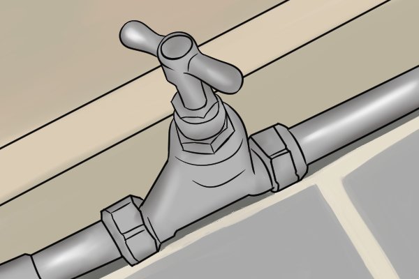 Stopcock and inlet-outlet pipes
