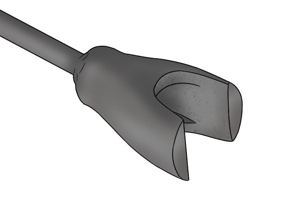 Crutch head stopcock key with cast iron head