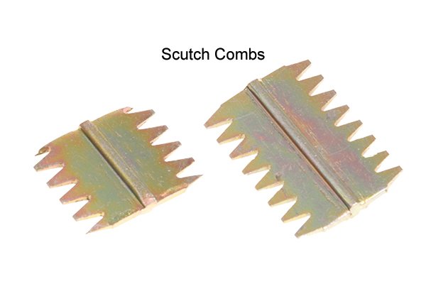 Scutch Combs - marble and stone 25mm