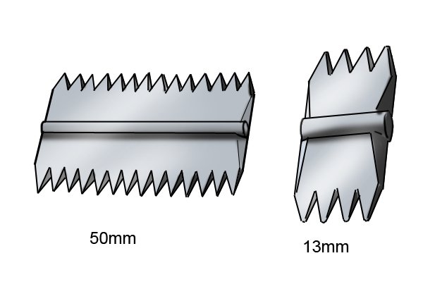 13mm and 50mm Scutch combs