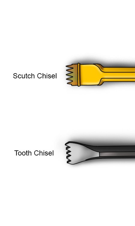 Tooth Chisel and Scutch Chisel