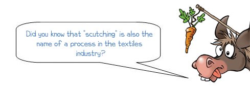 Wonkee Donkee says "Don't mix this up with the name of the process within the textile industry"
