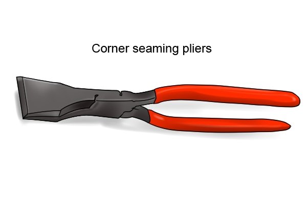 Corner seaming pliers