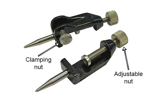 In particular, you should check that the adjusting nuts and clamping nut of your trammel heads are not stiff and are working properly.