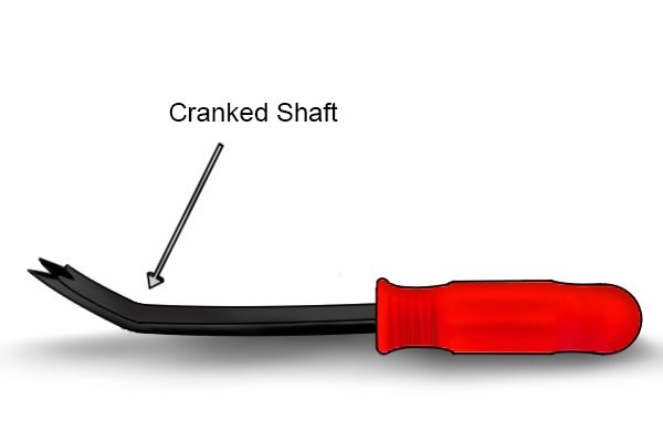 Tack lifter with cranked shaft, staple remover, wonkee donkee tools DIY guide