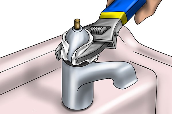 unscrew the tap body