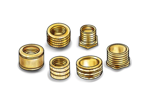 brass mould-in inserts