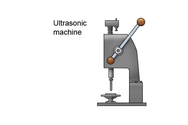 ultrasonic insert machine for threaded inserts