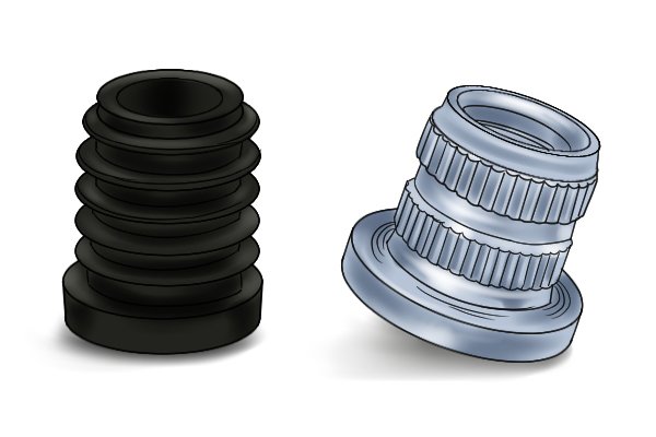 various metal threaded inserts