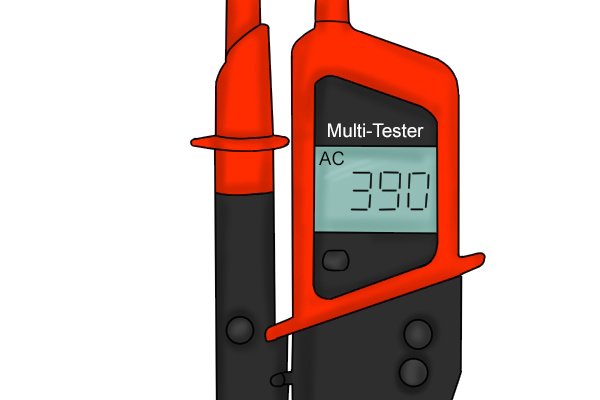 take reading from voltage tester