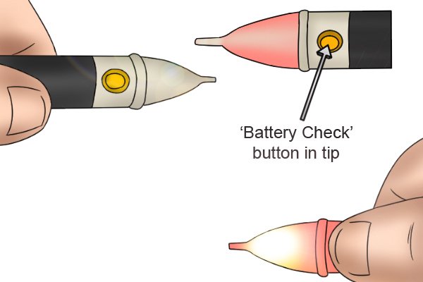 non contact voltage detector battery checker