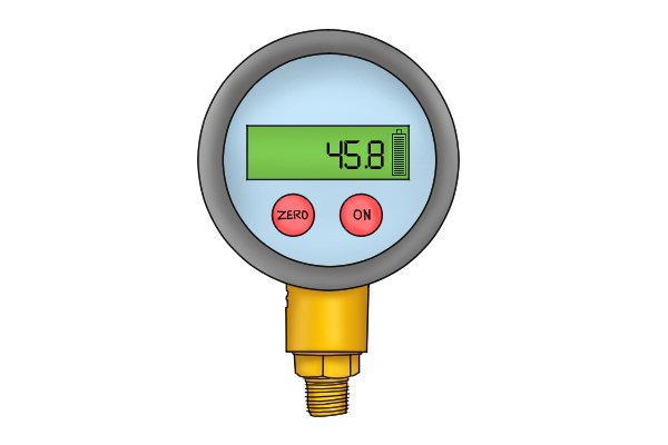 Digital dial water pressure gauge wonkee donkee tools DIY guide 