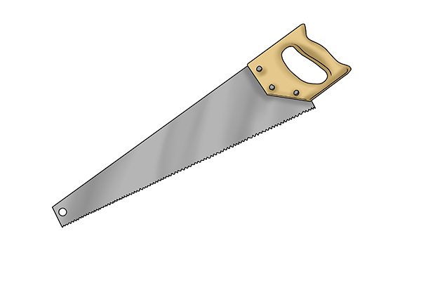 A handsaw, preferably coarse toothed, is required to replace a timber or wooden maul handle