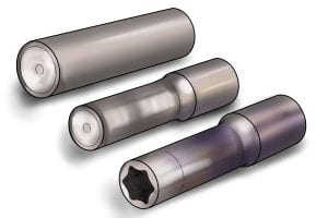 Different socket finishes from forging