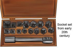 Example of sockets from early 20th century