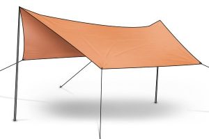 The hydrostatic head rating of tarpaulin.