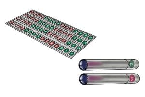 Labeling stickers for socket sets