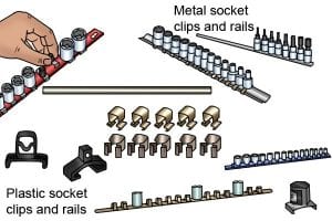 Metal and Plastic Clips for sockets