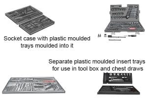 Plastic moulding tray