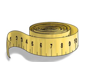 Tape measure illustration for Wonkee Donkee Tools.
