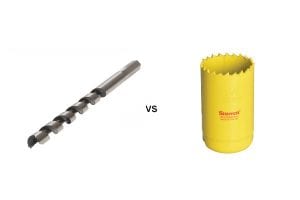 auger bit vs holesaw