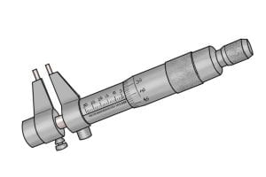 Caliper and micrometer combination.