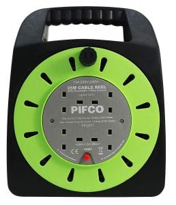 Extension cables allow you to work with electrical appliances in remote places.